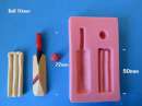 Cricket Bat and Ball Silicone Mould